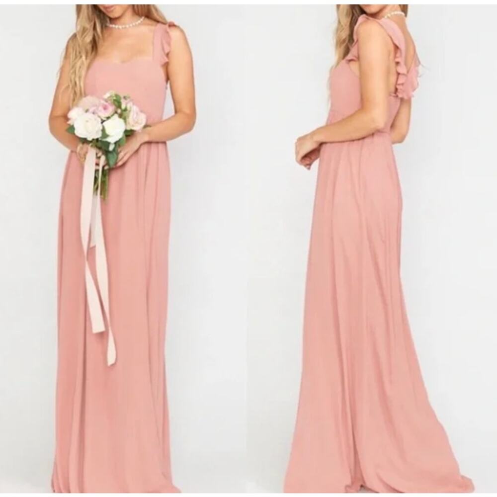 NWT Show Me Your Mumu June Maxi Dress in Rustic Mauve‎ Crisp